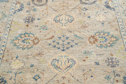 Chobi Beige Hand Knotted 51 X 73 Area Rug 700-144986 Image 4