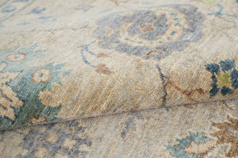 Chobi Beige Hand Knotted 51 X 73 Area Rug 700-144986 Image 5