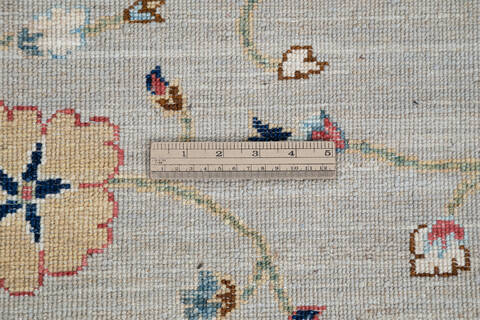 Chobi Grey Hand Knotted 60 X 810 Area Rug 700-144988 Image 7