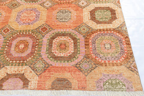 Chobi Red Hand Knotted 68 X 106 Area Rug 700-144989 Image 4