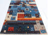 Modern Blue Hand Knotted 40 X 511 Area Rug 700-144990 Thumb 1
