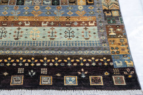 Chobi Multicolor Hand Knotted 311 X 510 Area Rug 700-144991 Image 3
