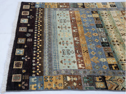 Chobi Multicolor Hand Knotted 311 X 510 Area Rug 700-144991 Image 4