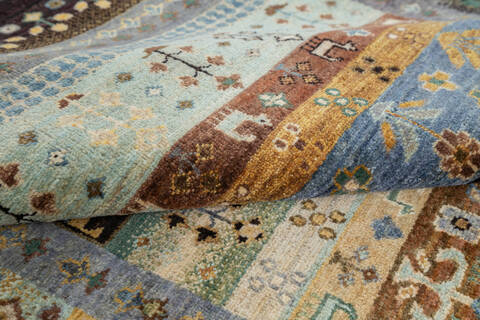 Chobi Multicolor Hand Knotted 311 X 510 Area Rug 700-144991 Image 6