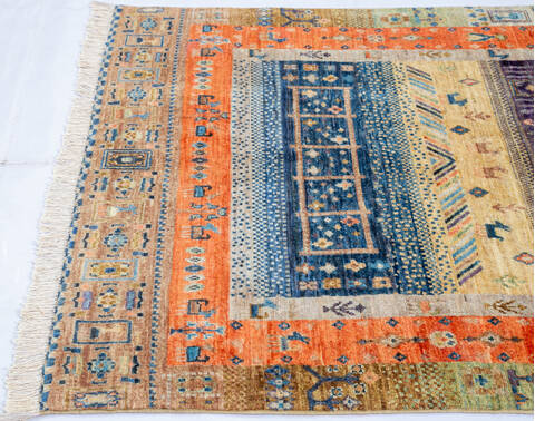 Chobi Multicolor Hand Knotted 40 X 60 Area Rug 700-144994 Image 3