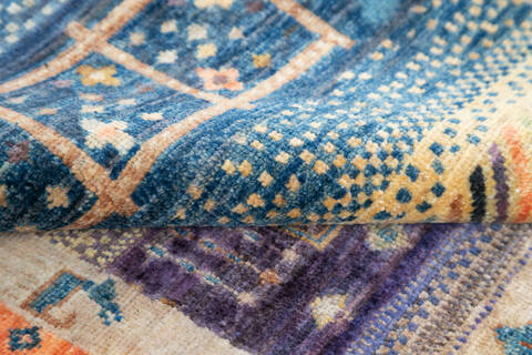Chobi Multicolor Hand Knotted 40 X 60 Area Rug 700-144994 Image 5