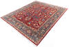 Chobi Red Hand Knotted 81 X 98  Area Rug 700-144996 Thumb 2