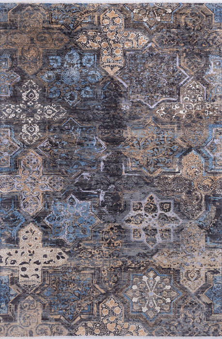 Modern Grey Hand Knotted 60 X 90 Area Rug 700-144999 Image 0