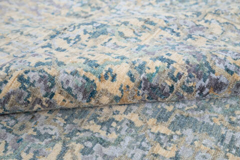 Modern Grey Hand Knotted 57 X 710 Area Rug 700-145002 Image 6