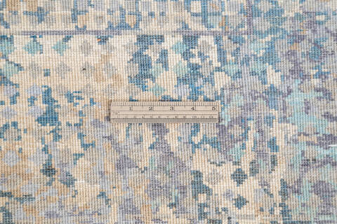 Modern Grey Hand Knotted 57 X 710 Area Rug 700-145002 Image 7