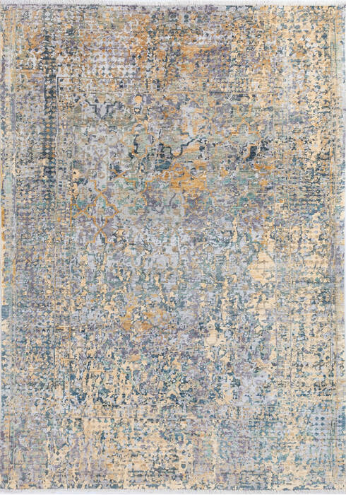 Modern Grey Hand Knotted 57 X 710 Area Rug 700-145002 Image 0