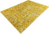 Overdyed Yellow Hand Knotted 80 X 106  Area Rug 700-145004 Thumb 2