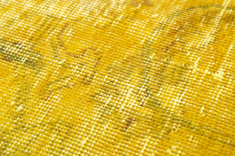 Overdyed Yellow Hand Knotted 64 X 94 Area Rug 700-145005 Image 4