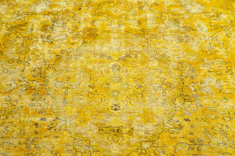 Overdyed Yellow Hand Knotted 66 X 92 Area Rug 700-145006 Image 3