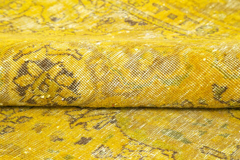 Overdyed Yellow Hand Knotted 66 X 92 Area Rug 700-145006 Image 5