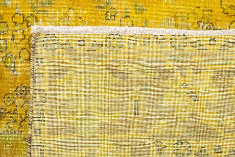 Overdyed Yellow Hand Knotted 66 X 92 Area Rug 700-145006 Image 6