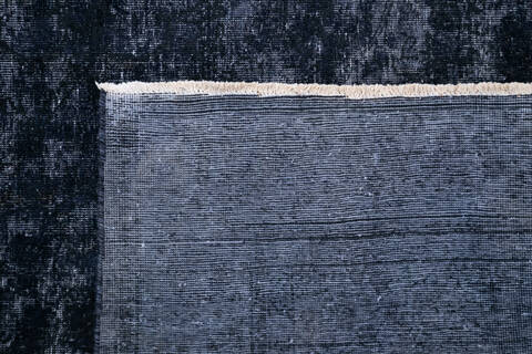 Overdyed Black Hand Knotted 66 X 93 Area Rug 700-145012 Image 5