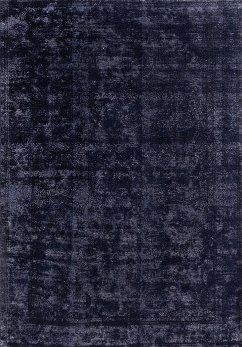 Overdyed Black Hand Knotted 66 X 93 Area Rug 700-145012 Image 0