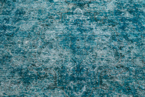 Overdyed Green Hand Knotted 65 X 97 Area Rug 700-145016 Image 3