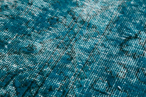 Overdyed Green Hand Knotted 65 X 97 Area Rug 700-145016 Image 5