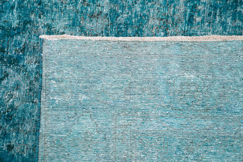 Overdyed Green Hand Knotted 65 X 97 Area Rug 700-145016 Image 7
