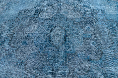 Overdyed Green Hand Knotted 93 X 126 Area Rug 700-145017 Image 3