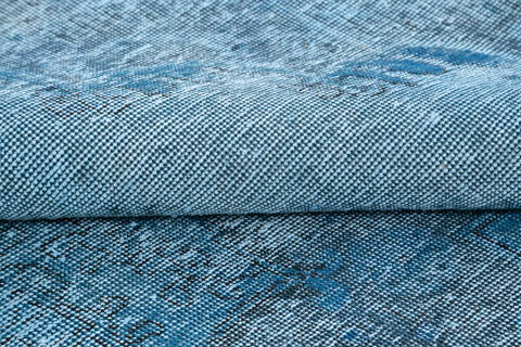 Overdyed Green Hand Knotted 93 X 126 Area Rug 700-145017 Image 7