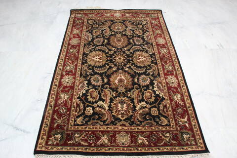 Jaipur Black Hand Knotted 40 X 64 Area Rug 905-145018 Image 1