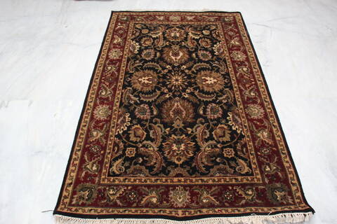 Jaipur Black Hand Knotted 40 X 64 Area Rug 905-145018 Image 4