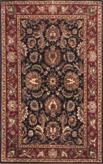 Jaipur Black Hand Knotted 40 X 64 Area Rug 905-145018 Image 0
