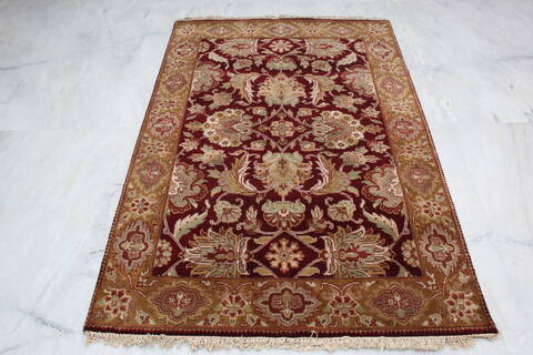 Jaipur Red Hand Knotted 42 X 62 Area Rug 905-145019 Image 1