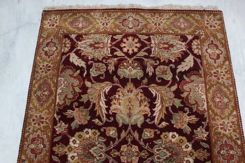 Jaipur Red Hand Knotted 42 X 62 Area Rug 905-145019 Image 3