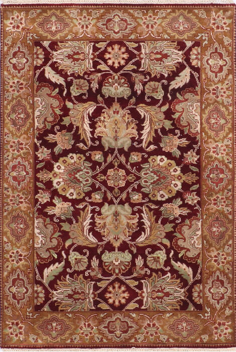 Jaipur Red Hand Knotted 42 X 62 Area Rug 905-145019 Image 0