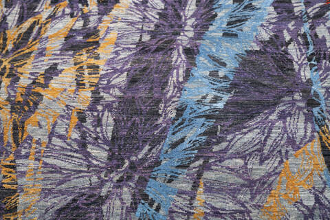 Modern Multicolor Hand Knotted 68 X 99  Area Rug 700-145025 Image 3