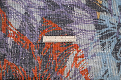 Modern Multicolor Hand Knotted 68 X 99  Area Rug 700-145025 Image 6