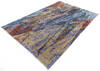 Modern Multicolor Hand Knotted 68 X 99  Area Rug 700-145025 Thumb 2