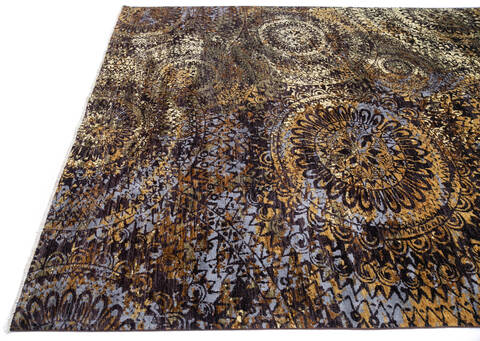 Modern Brown Hand Knotted 80 X 910 Area Rug 700-145026 Image 5