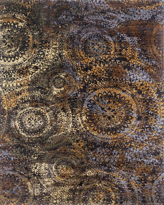 Modern Brown Hand Knotted 80 X 910 Area Rug 700-145026 Image 0