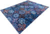Modern Blue Hand Knotted 91 X 120  Area Rug 700-145027 Thumb 2
