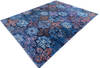 Modern Blue Hand Knotted 91 X 120 Area Rug 700-145027 Thumb 2