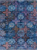 Modern Blue Hand Knotted 91 X 120 Area Rug 700-145027 Thumb 0