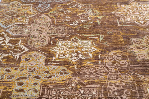 Chobi Brown Hand Knotted 59 X 79 Area Rug 700-145030 Image 3