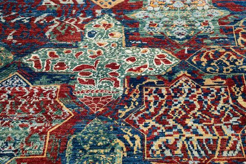 Modern Red Hand Knotted 40 X 60 Area Rug 700-145031 Image 2