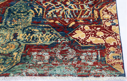 Modern Red Hand Knotted 40 X 60 Area Rug 700-145031 Image 3