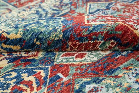 Modern Red Hand Knotted 40 X 60 Area Rug 700-145031 Image 4