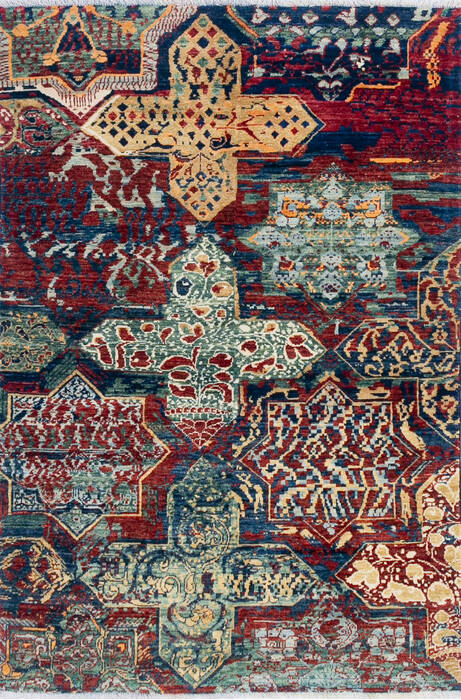 Modern Red Hand Knotted 40 X 60 Area Rug 700-145031 Image 0