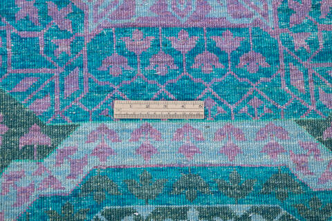 Chobi Green Hand Knotted 82 X 101 Area Rug 700-145033 Image 6