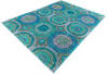 Chobi Green Hand Knotted 82 X 101 Area Rug 700-145033 Thumb 2