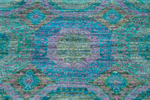 Chobi Green Hand Knotted 29 X 40 Area Rug 700-145035 Image 3