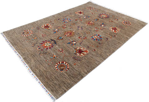 Chobi Brown Hand Knotted 58 X 81 Area Rug 700-145045 Image 2